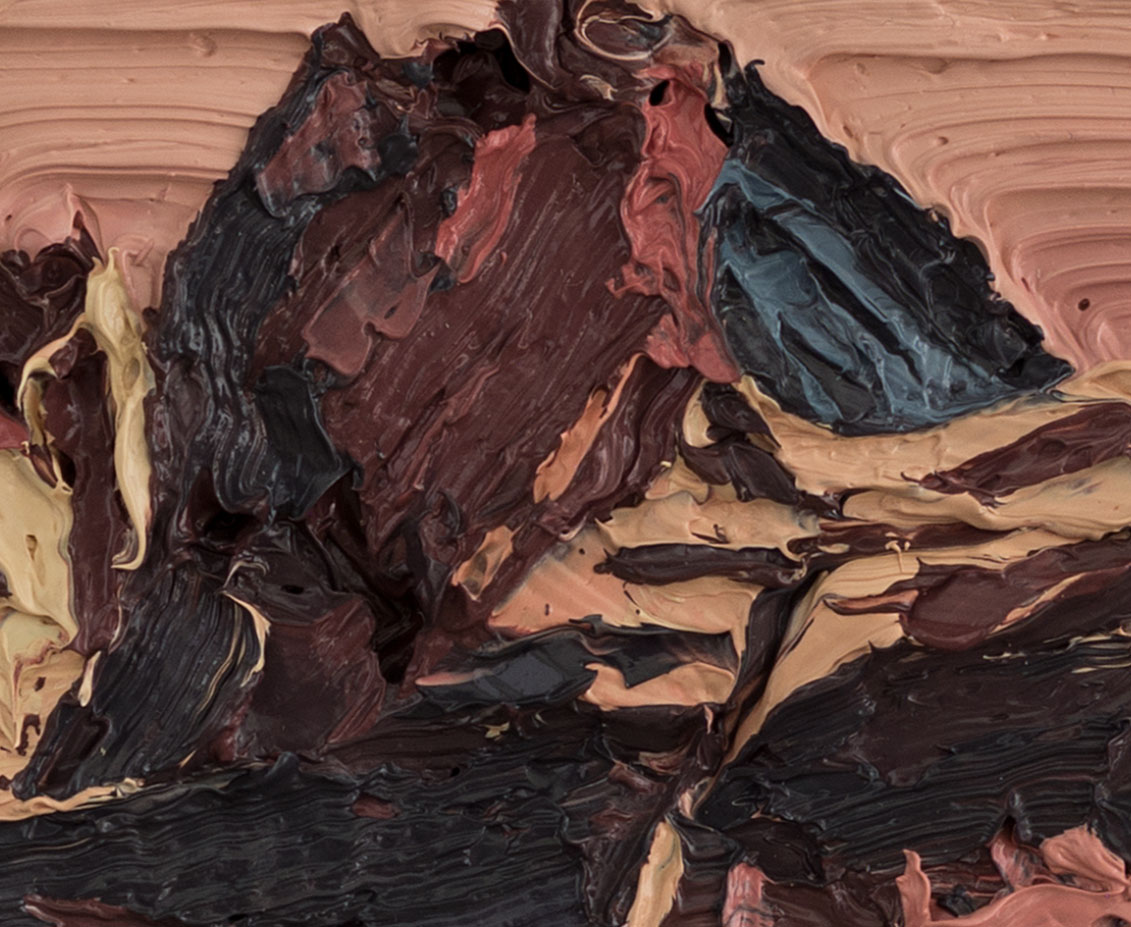 © Felix Rehfeld, Berg 2 (detail), 2018, oil on canvas, 30x40cm