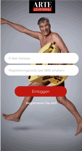 Login Display ARTE Generali App